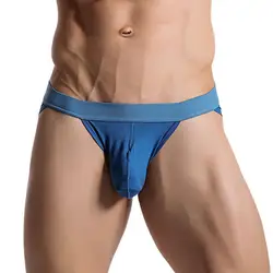 Sexy Men's Briefs Grande Bolsa Macio Respirável Cueca Cuecas Masculino Plus-size Calcinhas Cuecas