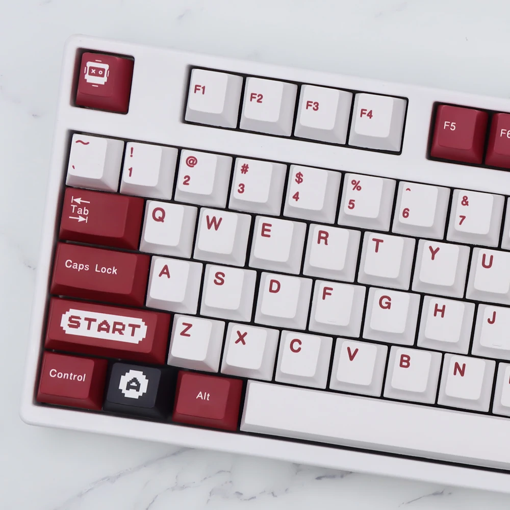 JTK Classic FC classic red and white machine keycap PBT cherry