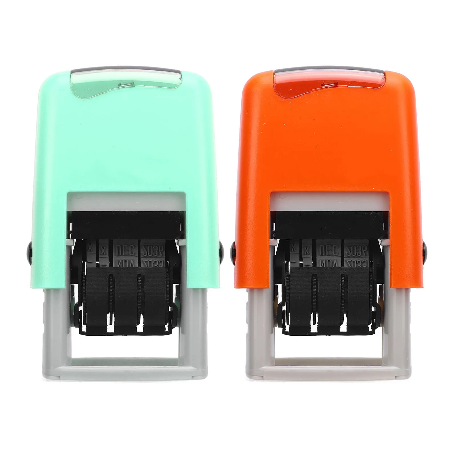 25x2.8mm Automatic English Date Stamp Clear Stamping Quick Drying Adjustable Date Stamp for Study Work Life