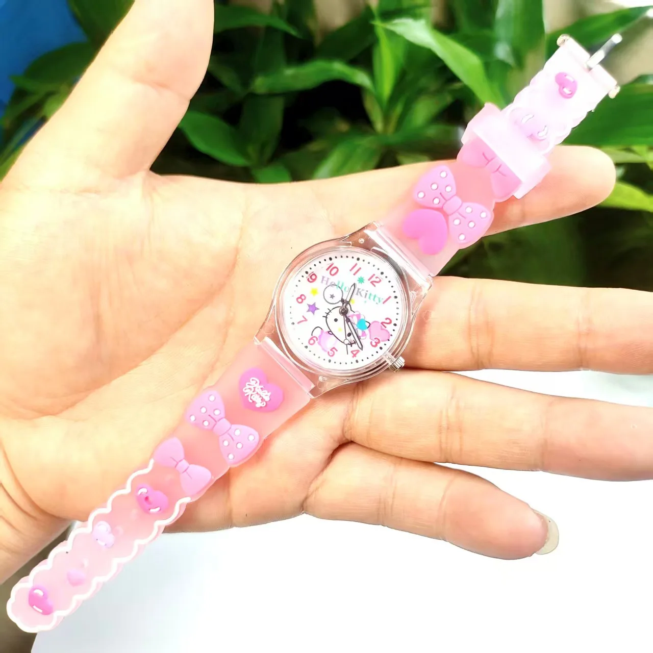 Sanrio Watch Hello Kitty children Watches Printed Cartoon Cute Primary Student Watch Female Girl Silicone Quartz Watch festival