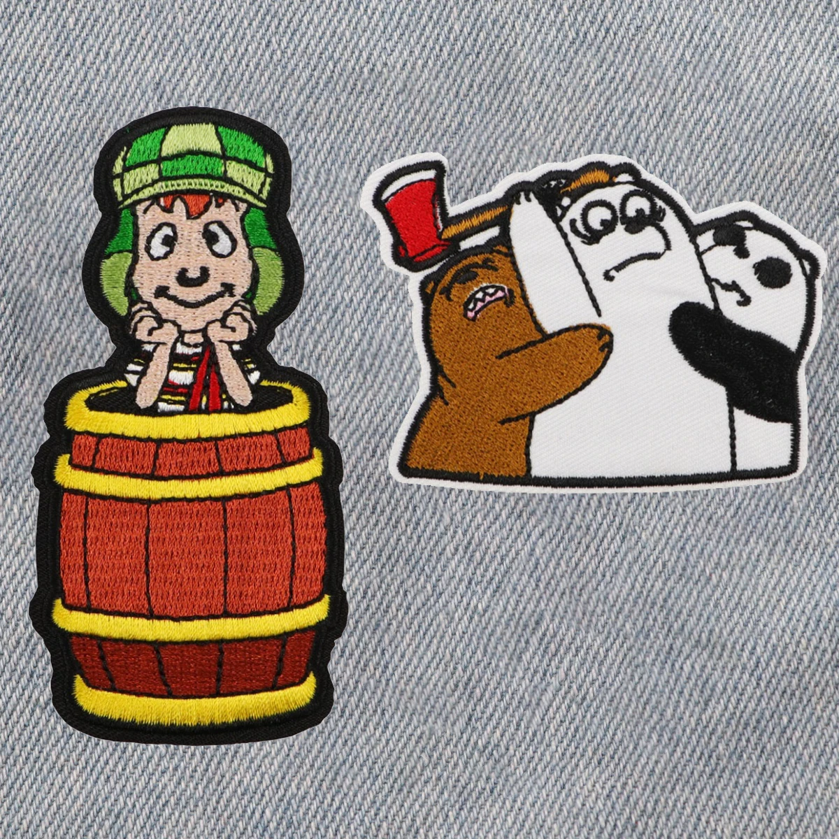

Cartoon Embroidery Patch Little Bear Iron On Patches For Clothing Jackets Thermoadhesive Patches Sewing DIY Sticker
