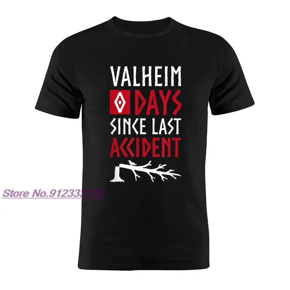 Cotton Unisex T Shirt Valheim Black Forest The Elder Awaits Funny Artwork Tee