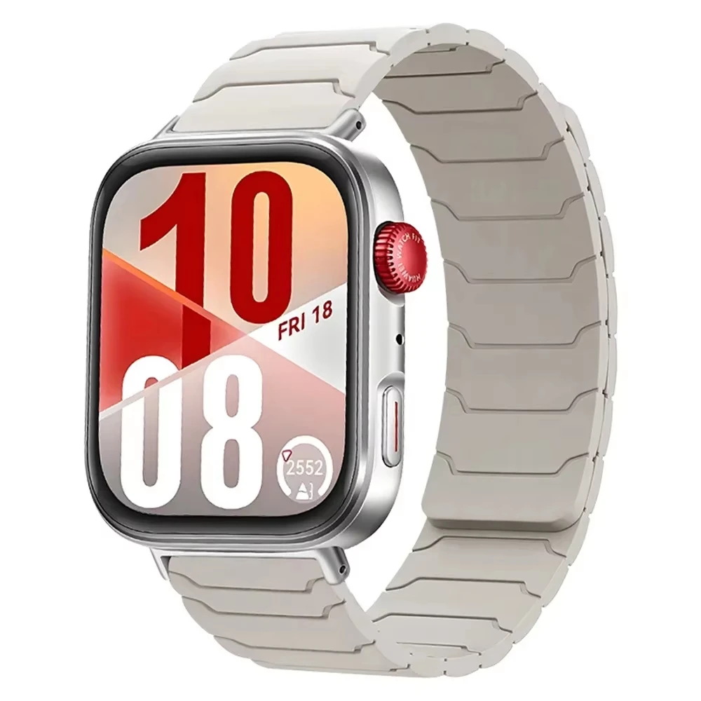 Magnetisches Silikonarmband für Huawei Watch Fit 5 5Pro Smartwatch Sportband für Huawei Fit3/4/4 Pro/5/5 Pro Armband