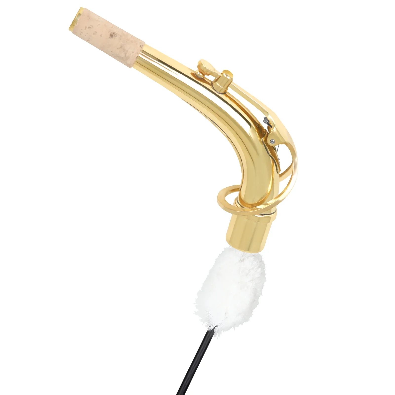 Sax Neck Cleaning Brush Double-head Nylon Inner Chamber Eliminate Dust Saxophone Cleaning Tool Brass Instruments Parts Brush