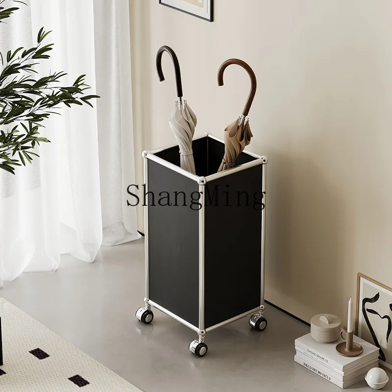 

CL Vintage Internet Celebrity Umbrella Stand Stainless Steel Hotel Commercial Storage Rack Basket Vintage Style Storage Rack