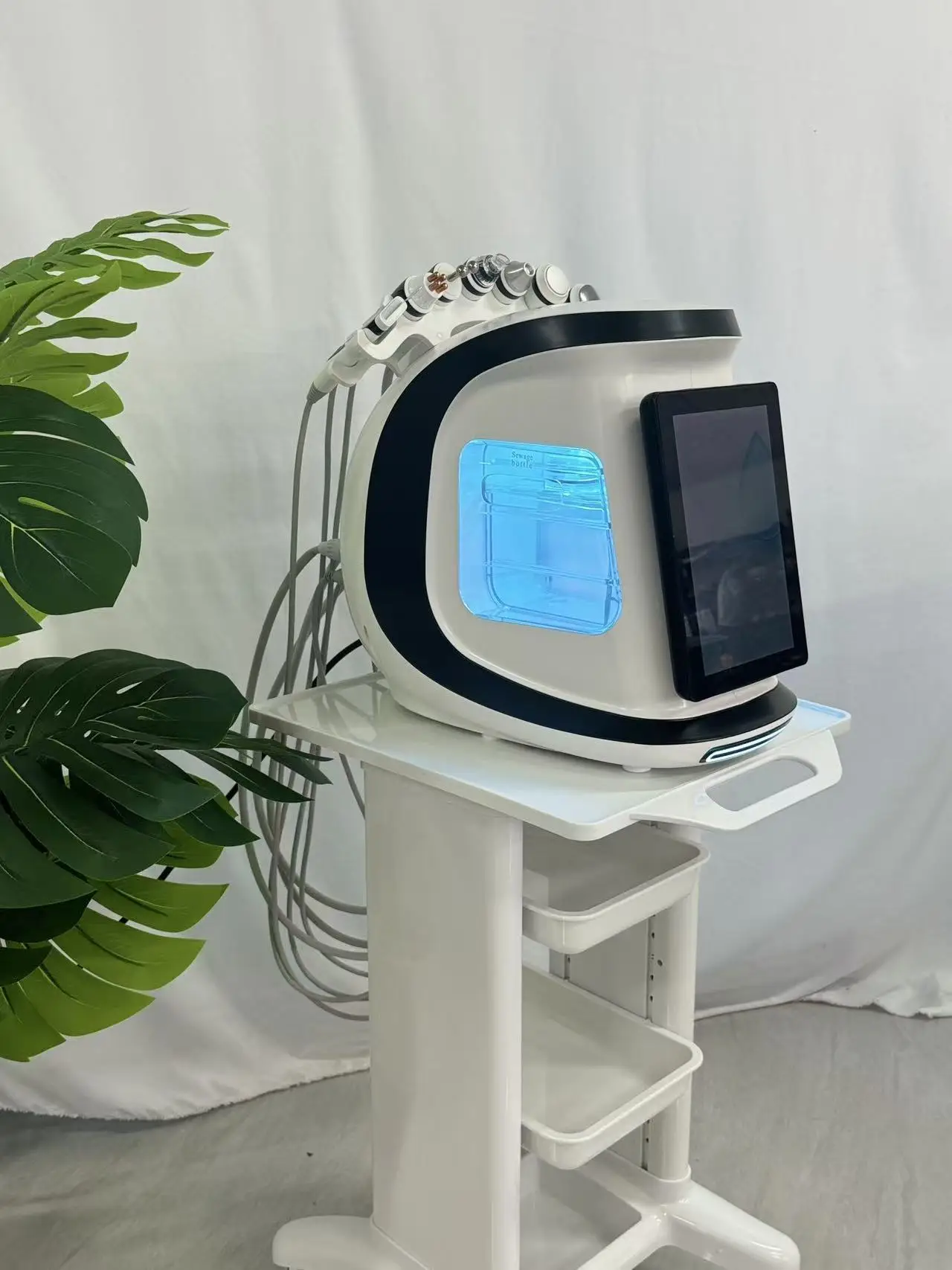 

The Latest Generation Small Bubble BIO Facial Wrinkle Remover Dermabrasion Machine 7 in 1 Aqua facial Peel for beauty salon