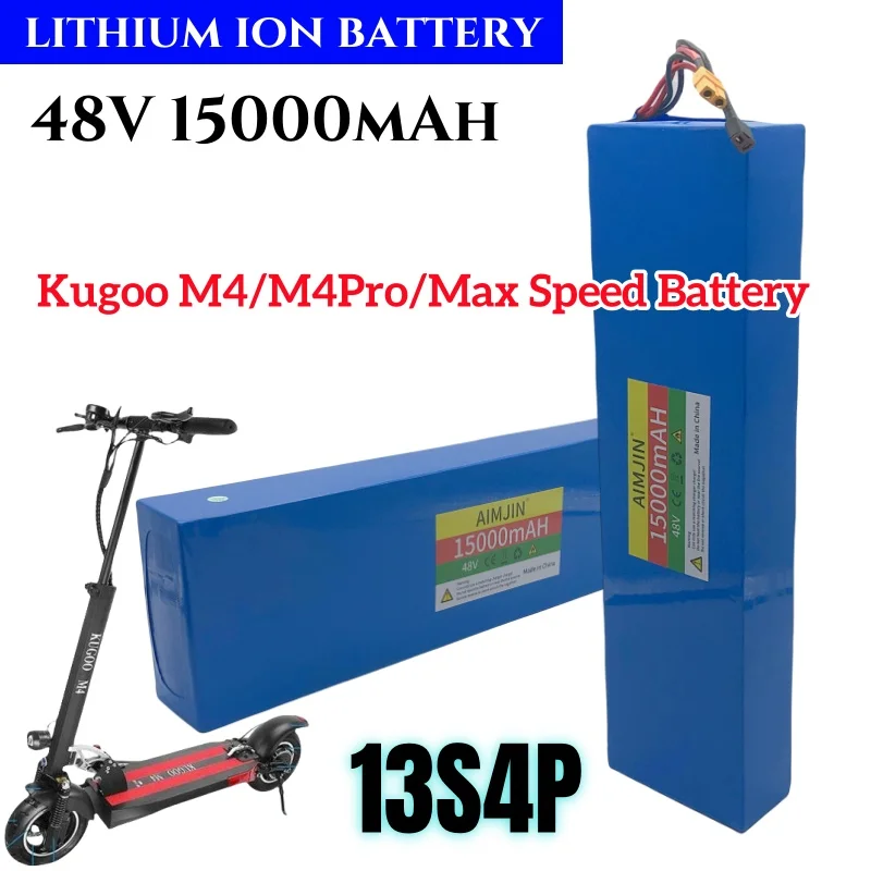 Electric Scooter Battery  Pack 13S4P 48V 15Ah For Kugoo M4/M4Pro/ M5/M5Pro