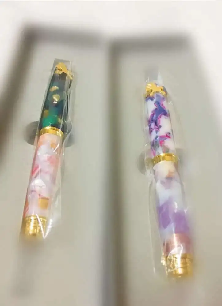 

New Kawaii Cute Pet Series Celluloid Mini Short Travel Fountain Pen Elastic Nib Handmade Pen