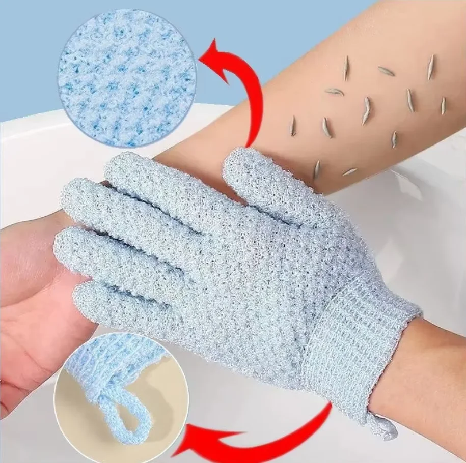 

Rubbing Towel Five Finger Shower Gloves Shower Frosted Mud Shower Tools Frosted Shower Towel Scrubbing Tool Shower Gloves 1pc