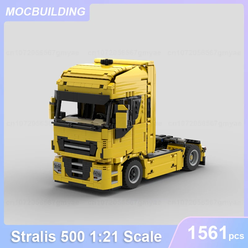 Low Loader Trailer 1:21 Scale Model MOC Building Blocks DIY Assemble Bricks Transportation Educational Creative Toys Gift 698PCS