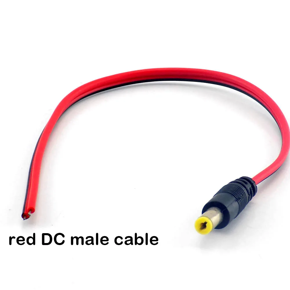 DC 12v Extension Cable Male Female Connectors Plug Power Cable cord wire for CCTV Cable Camera Light Adaptor 2.1*5.5mm D5
