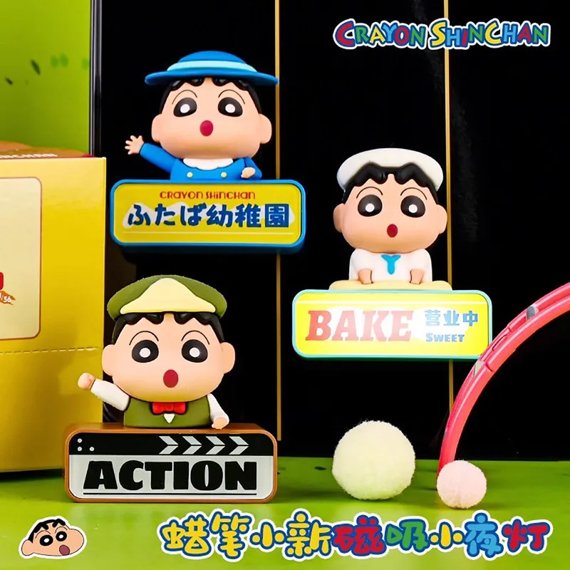 

Maihe Official Authentic Crayon Shinchan 2025 New Magnetic Night Light Fridge Magnet Cute Cartoon Lamp For Bedroom Sleep
