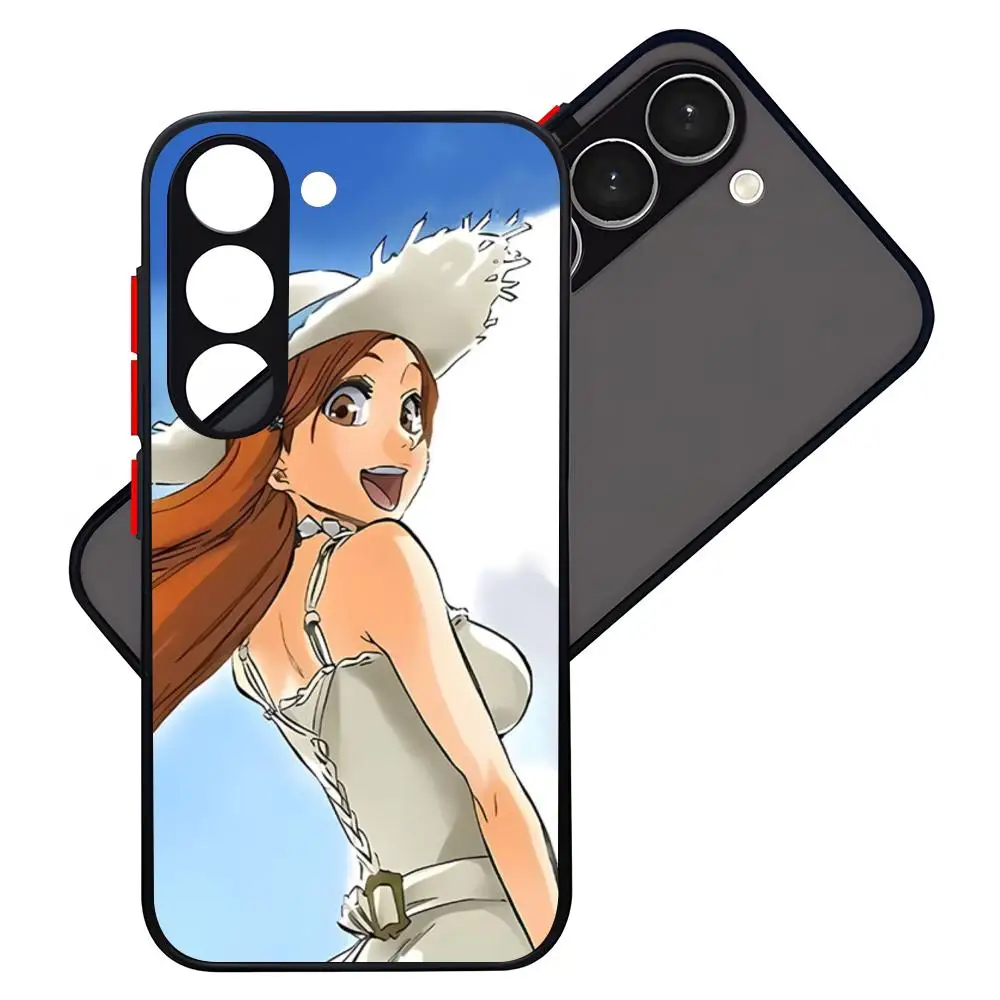 B-Bleach O-Orihime Phone Case For Samsung S26 S25 S22 S24 S23 S21 FE Plus Ultra Skin Feel Bumper Case view 3