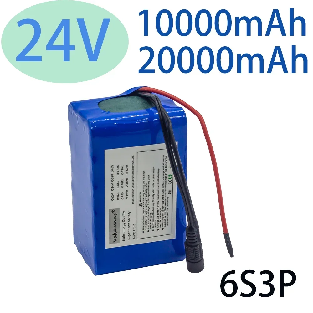 

24 В 6s3p 10AH 20AH 18650 Аккумулятор BMS для электрического велосипеда Игрушечный автомобиль 18650 Литий-ионный аккумулятор + зарядное устройство 25,2 В