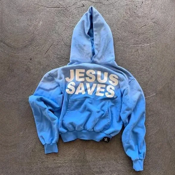 

European and American letters hooded gradual change color digital 3D sweater new men and women of the same style
