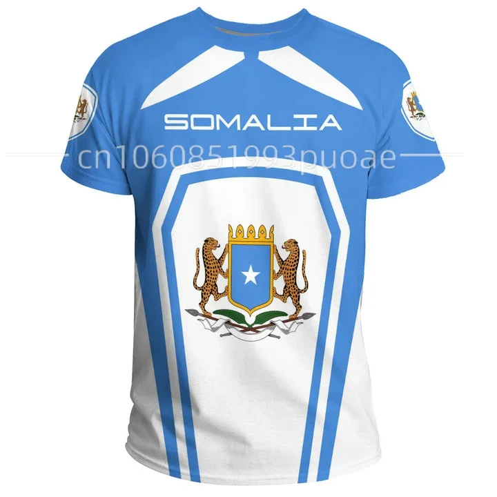 2023 Africa Zone T-shirt Summer Casual Sweatshirt Somalia Sports Style T-shirt Print Harajuku Street Style Tops