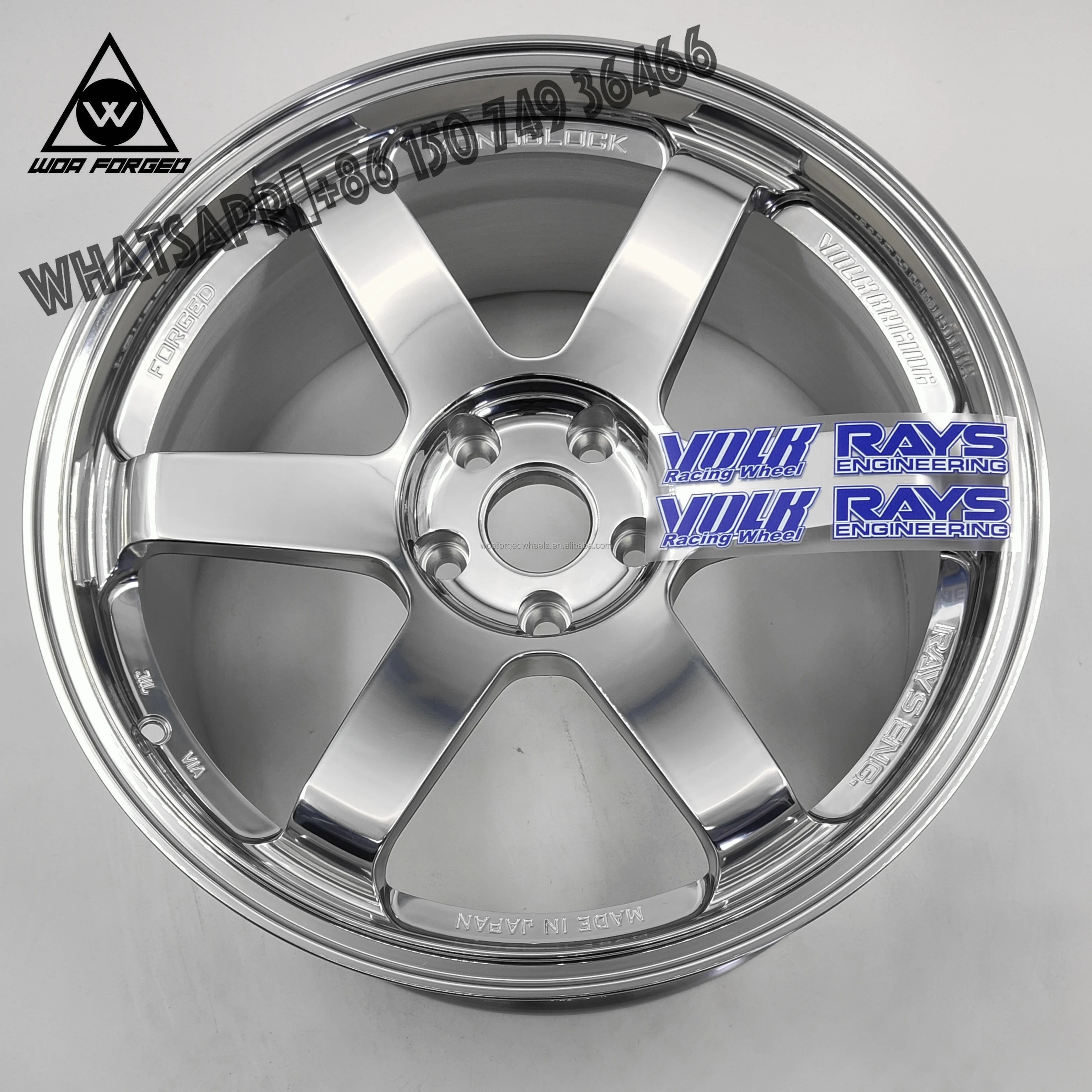 

New Forged 5x120 5x114.3 5x112 17 18 19 20 21 Inch Polished Chrome Volk Racing Te37 for bmw Honda Accord Toyota Jdm Car Wheels R