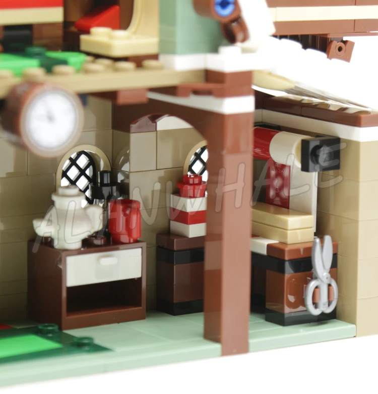 1198 قطعة Creator Winter Village Elf Club House ركوب مزلقة تعمل بالصاروخ 77018 ألعاب مكعبات البناء المتوافقة مع النموذج #5