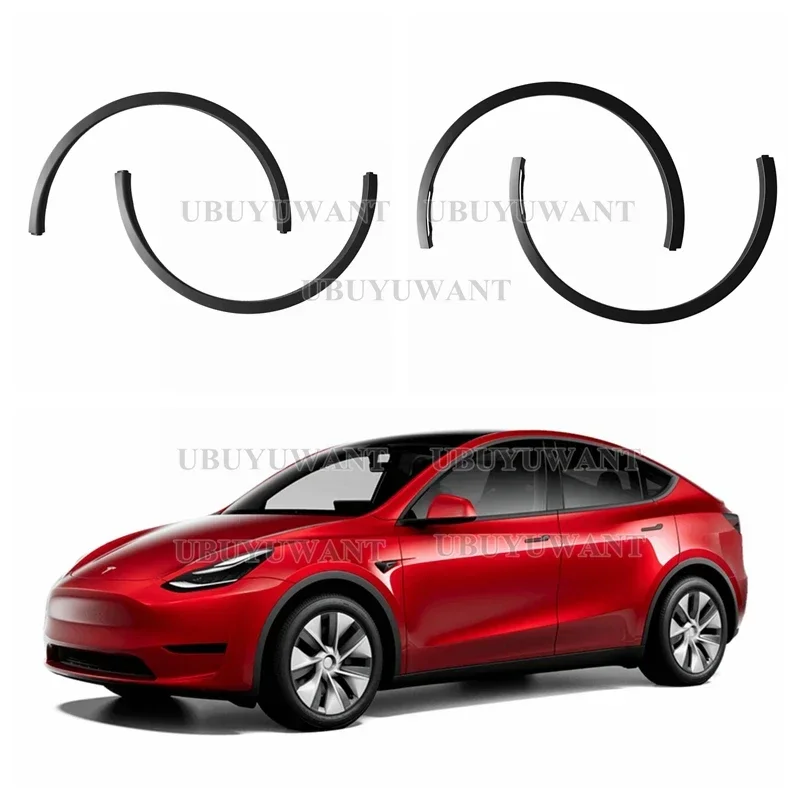 4 PCS For Tesla Model Y 2020 2021 2022-2024 High Quality Auto Mudguards Car Fender Wheel Eyebrow Protector Wheel Arch Trim Strip