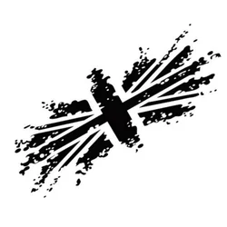 Graphics Union Jack Flag UK GB Bonnet Stickers Car Van Canper Auto Hood Body Tuning Deocr Decals Car Sticker