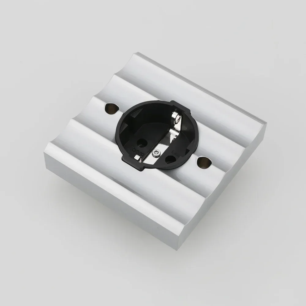 HifI Viborg VE02R enchufes Schuko cobre puro chapado en rodio Schuko toma de corriente eléctrica europea alemana placa de pared