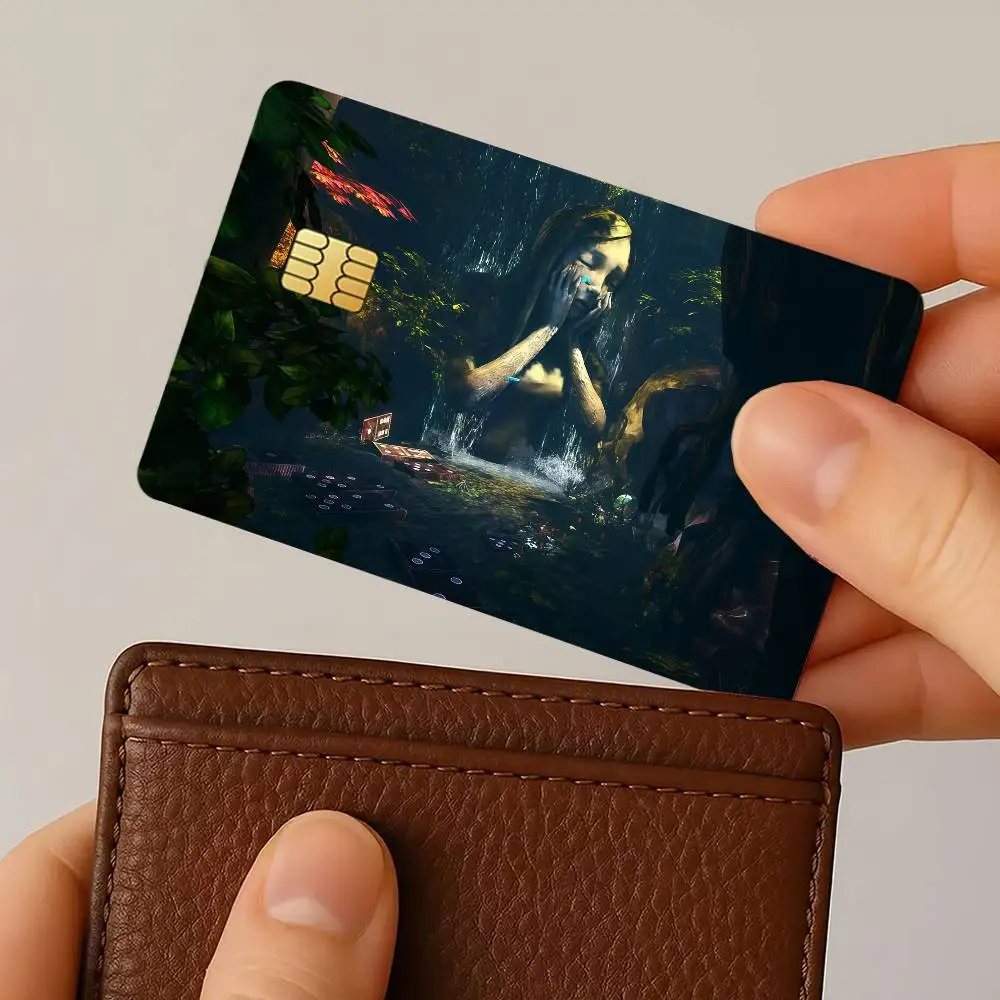 Alice Madness Returns Credit Card Stickers Skin For Bank Bus Metro 4PCS Cover Film Gift