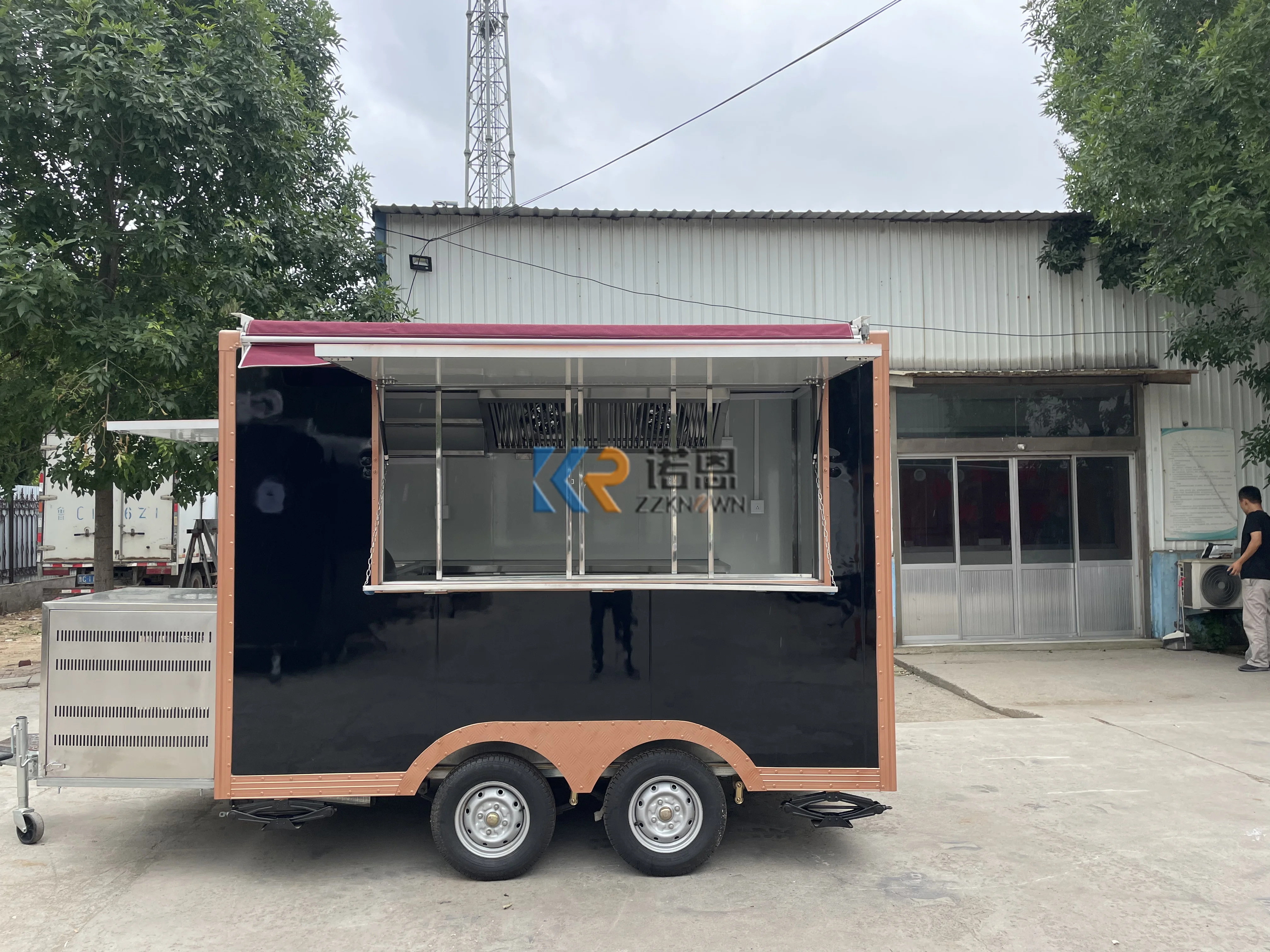 Food Truck For Vending On Street Customized Fast Food Concession Trailers For Sale