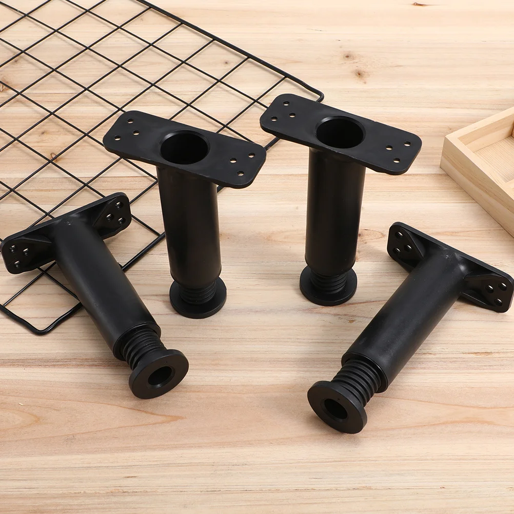 

6Pcs Adjustable Bed Frame Support Legs Heavy Duty PVC Furniture Leg Replacement for Bed Table Dresser Cabinet Replacement