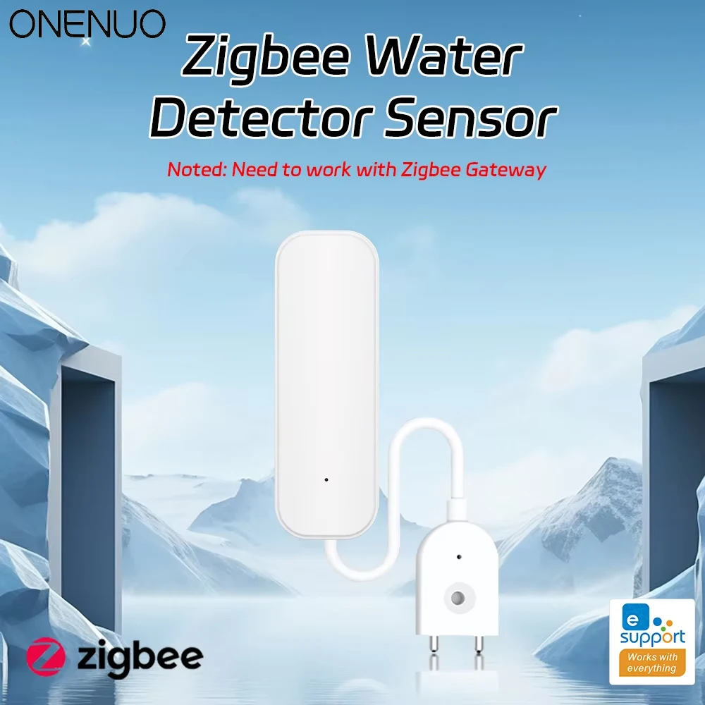 

Датчик воды Zigbee, детектор утечки, сигнализация об утечке воды, работа с Zigbee Hub, приложение Ewelink, оповещение об утечке, датчик воды