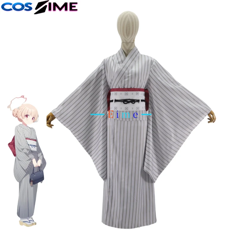 

Костюм для косплея Амами Нодоки - синий, из игры Blue Archive, милый наряд-кимоно для вечеринок, униформа на Хэллоуин, аниме-одежда, пошитая на заказ