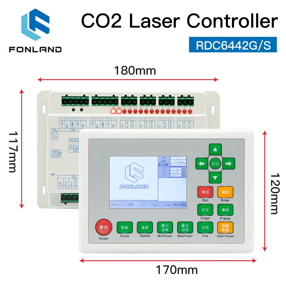 FONLAND Ruida RDC6442 RDC6442G RDC6442S CO2 Laser DSP Controller for Laser Engraving and Cutting Machine RDC6442 6442G 6442S