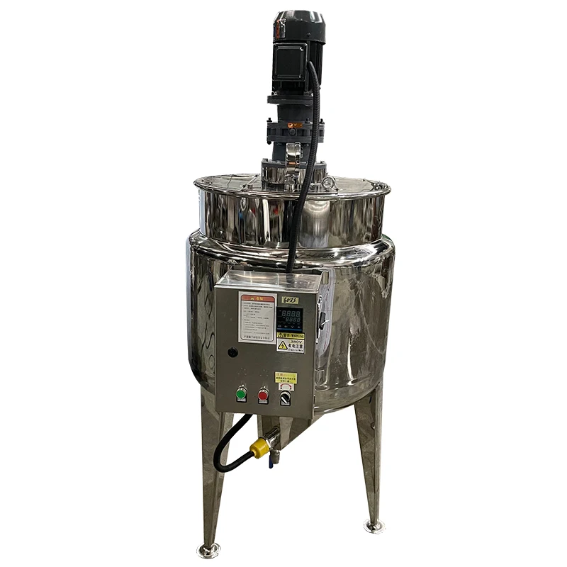 

Top Selling 50L Electrically Heated Cream Mixing Tank Industrial Cosmetic Blending Solution