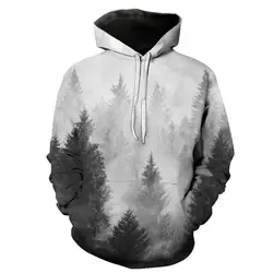 Suéter con capucha con estampado 3d de paisaje Natural para hombre, moda urbana, Harajuku, ligero, estilo informal de Anime, chica y niño, nuevo