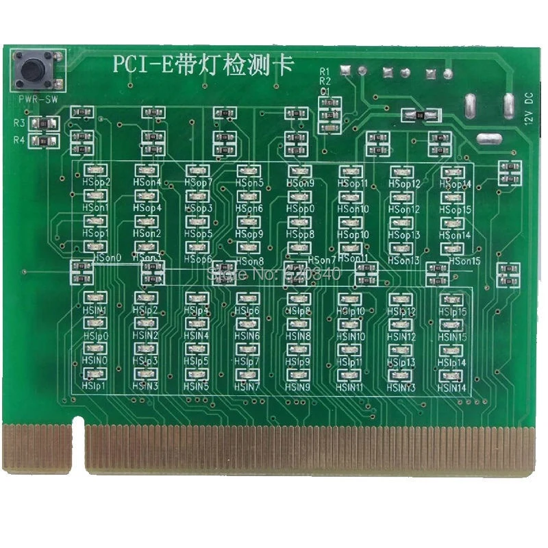 A76I PCI-E 16X 8X PCI Express Slot Tester Card for Motherboard Detect the Southbridge Short or Open PCI-E with Light Tester