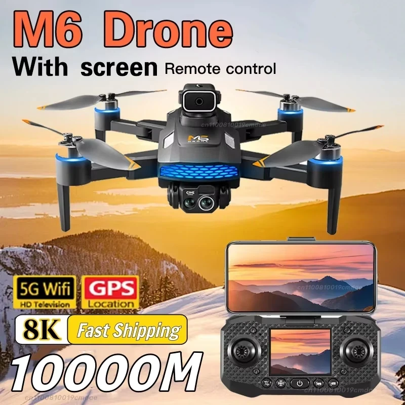 Xiaomi M6 Drone Professional HD With Wide Angle Three Camera Obstacle Avoidance Optical Flow Positioning Security For Kid Drone