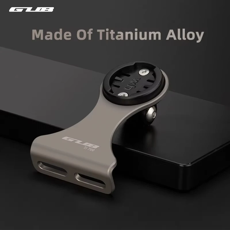 Image of GUB Titanlegierungs-Fahrradhalterung Ultraleichter Fahrrad-GPS-Ständer Langlebige Fahrrad-Verlängerungshalterung Geeignet für Bryton Garmin Wahoo