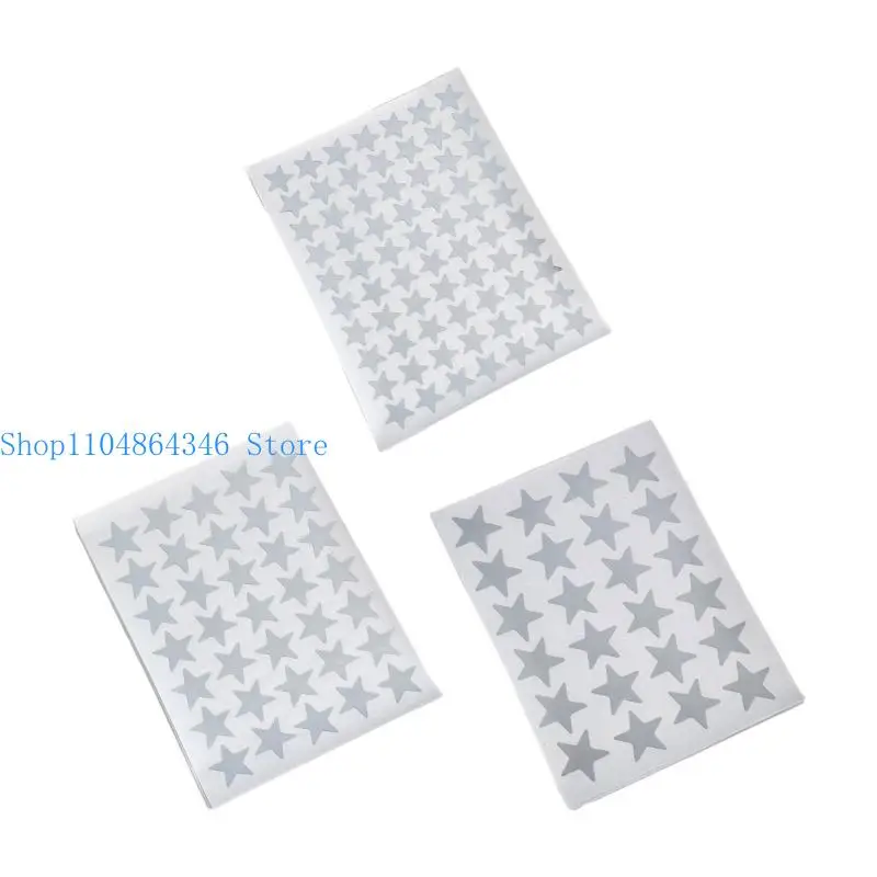 5asd Glittering Metallic Star Sticker Adhesive Decorative Sticker for Scrapbook Journal Album Decoration Kid Reward Sticker