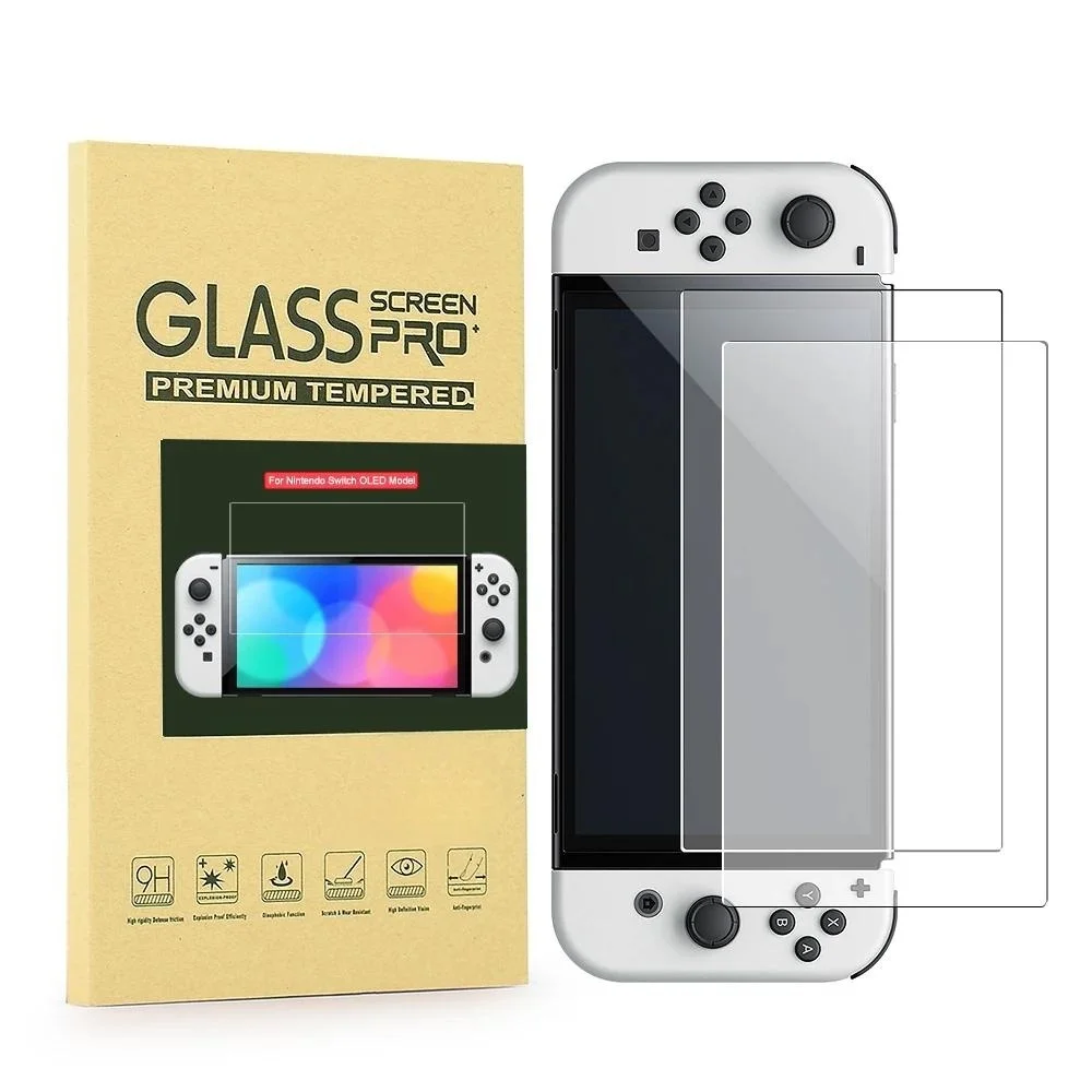 Vidro protetor hd para nintendo switch protetor de tela de vidro temperado para nintendo switch oled lite ns filme temperado de tela