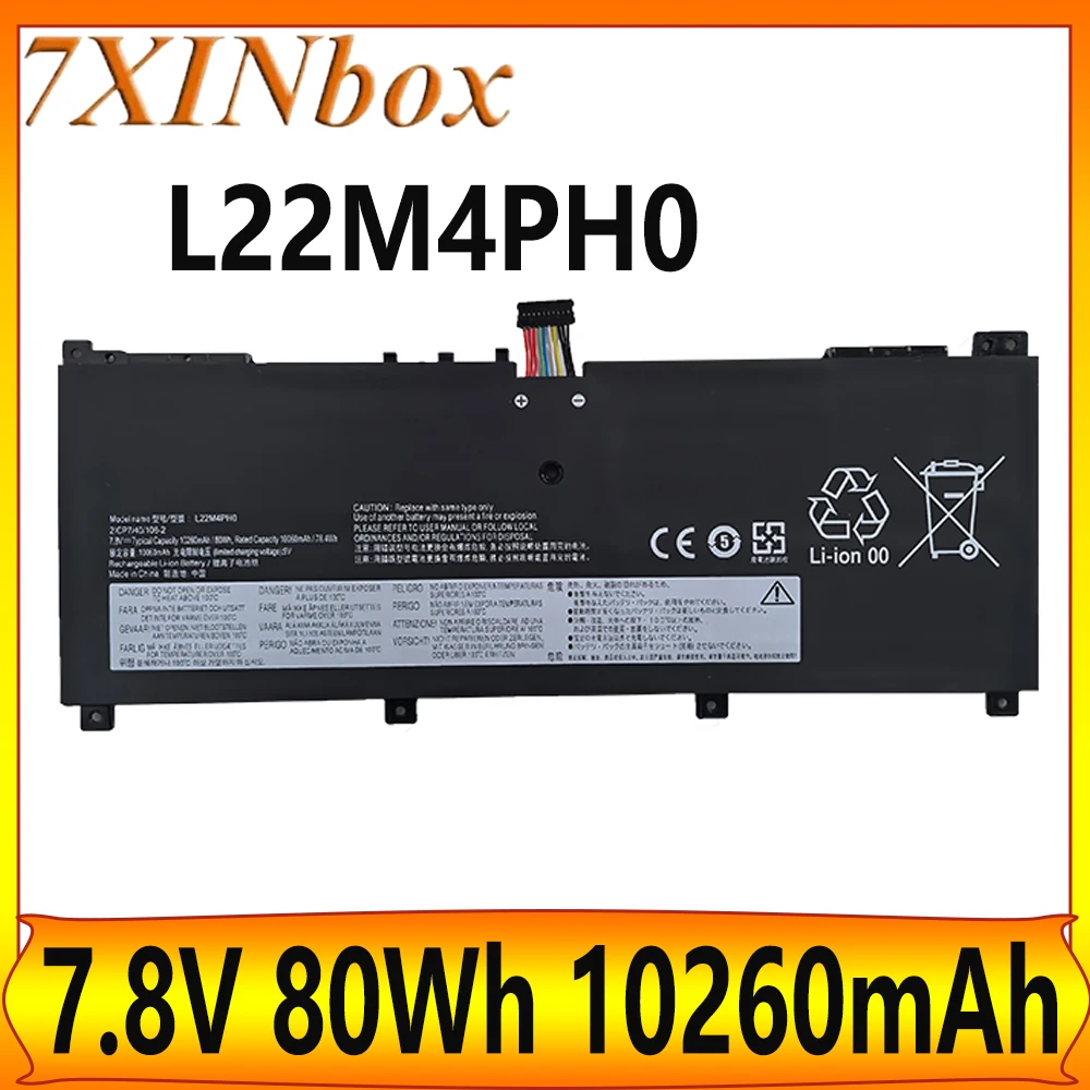 

7XINbox L22M4PH0 L22B4PH0 L22C4PH0 7.8V 80Wh 10260mAh Laptop Battery For Lenovo YOGA BOOK 9 13IRU8 Series free tools