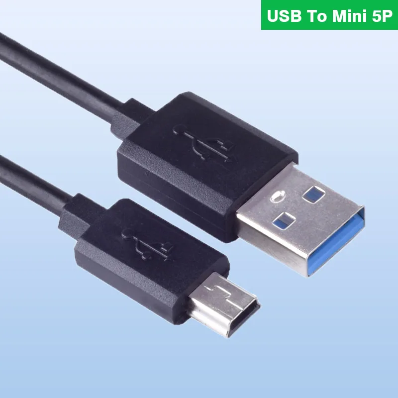 Szybki i stabilny Mini kabel do transmisji danych USB Mini port T-port kamera na deskę rozdzielczą nawigacyjny USB monitorowanie parkowania kabel