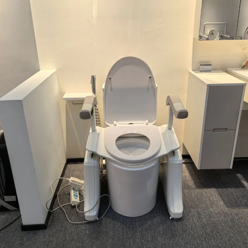 高齢者、妊婦に適したスマート電動昇降式トイレホルダー