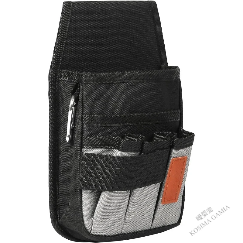 

Кожаная поясная сумка для инструментов с несколькими карманами, 1 шт., мужской водонепроницаемый портативный поясной ремень для хранения, износостойкий, прочный, прочный