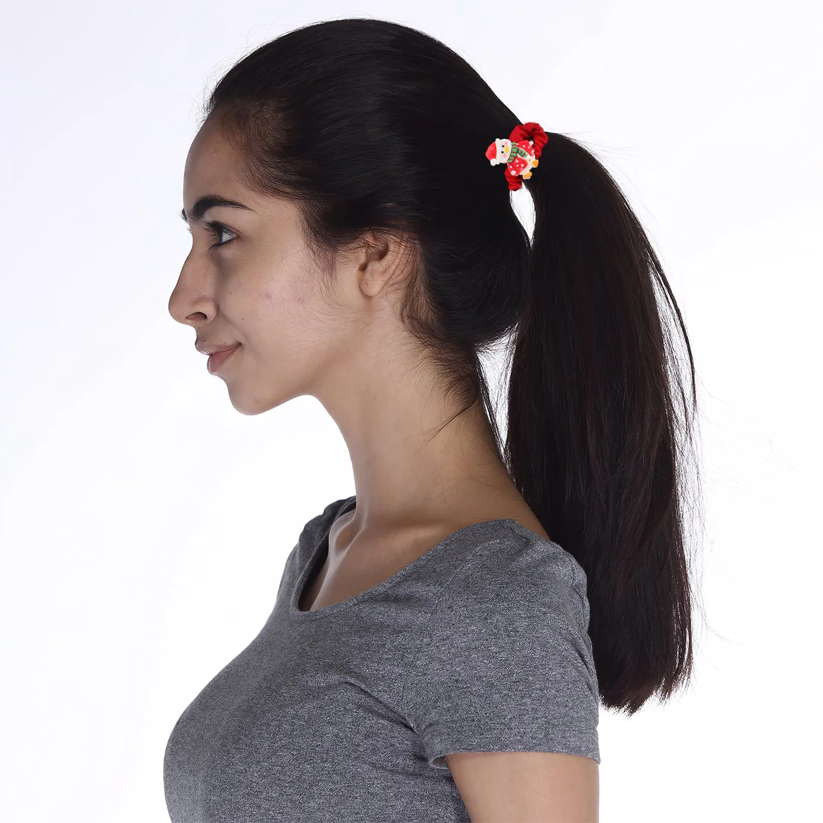 

10pcs Christmas Accessories Cute Design Reindeer Antler Headband Holiday Hair Clips Lightweight Deer Ear Scrunchies