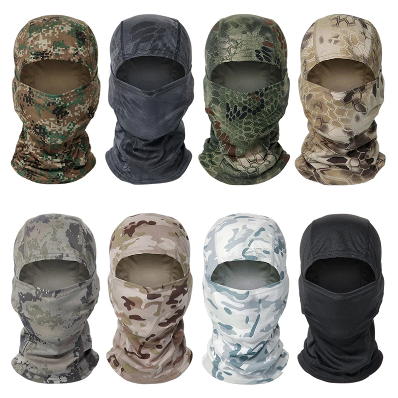 Multicam Camouflage Balaclava Full Face Scarf Mask Hiking Cycling Hunting Outdoor Head Cover Tactical Cap Men