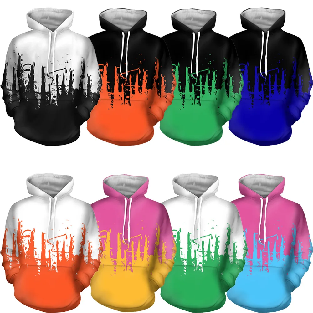 

Худи COS Art fiti с 3D-принтом, новая модель, уличная одежда, женская, осенняя, модная