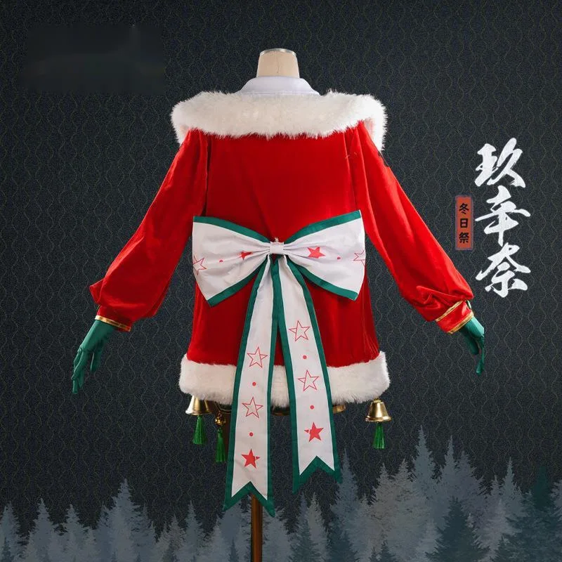 أنيمي تأثيري الشتاء Kyuhyosina تأثيري عيد الميلاد دور اللعب زي المعرض الهزلي غاسل فستان الأداء