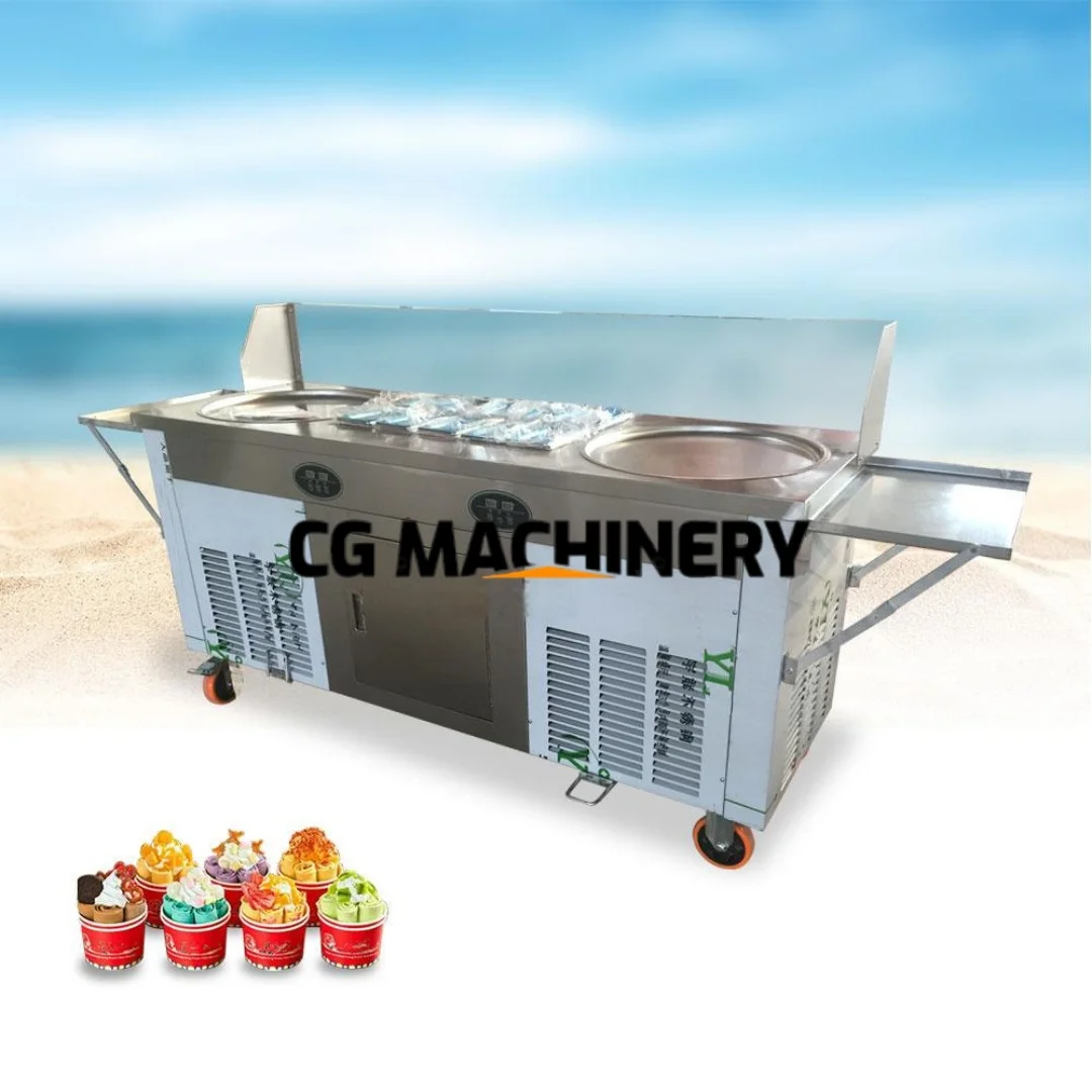 

Высочайшее качество, одна кастрюля, нержавеющая сталь, рулеты замороженного мороженого, машина для жареного мороженого, машина для рулетов с 10 горшками