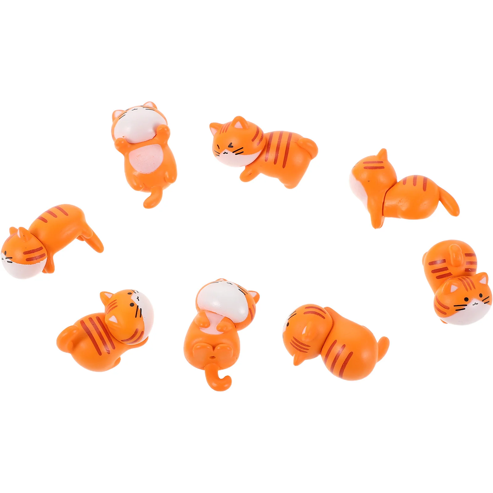 

8Pcs Cat Car Interior Accessories Mini Resin Kitten Decorations Compact Cute Cat Dashboard Ornament Animal Car Decoration