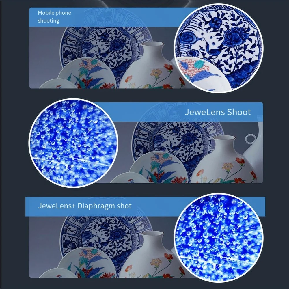 Phone Microscope Lens with 120X Magnification and Built in LED Suitable for iPhone and For Android Smartphones