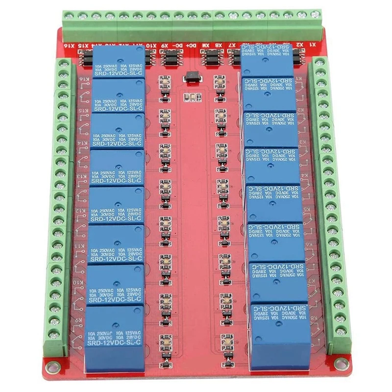 24V 16-Channel Relay Control Module Isolated 16-Channel Relay Control Module Interface Boards